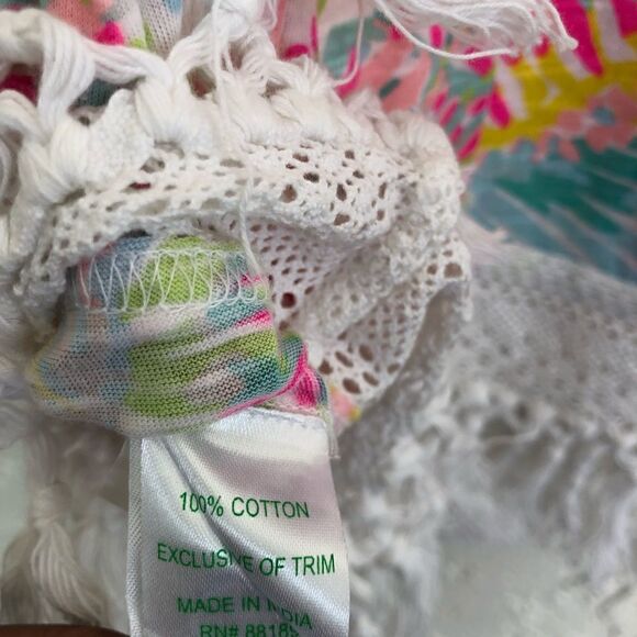 LILLY PULITZER‎ Alia Fringe Blouse in Roar of the Seas Size XXS - Picture 11 of 11